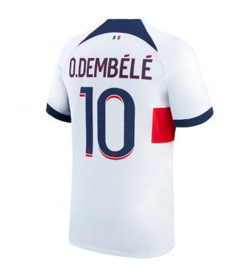 Paris Saint-Germain Ousmane Dembele #10 Replika Udebanetrøje 2023-24 Kortærmet